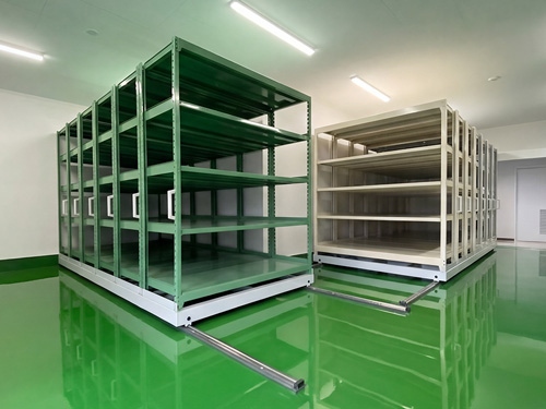 移動棚化 <br>（他社製棚を移動棚化）